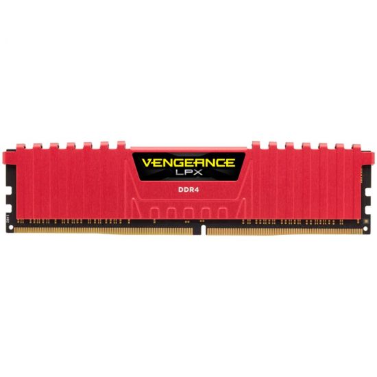 Corsair DDR4, 2666MHz 8GB 1x8GB DIMM, Unbuffered, 16-18-18-35, XMP 2.0, Vengeance LPX red Heatspreader, Black PCB, 1.2V, for SKL, EAN:0843591069717