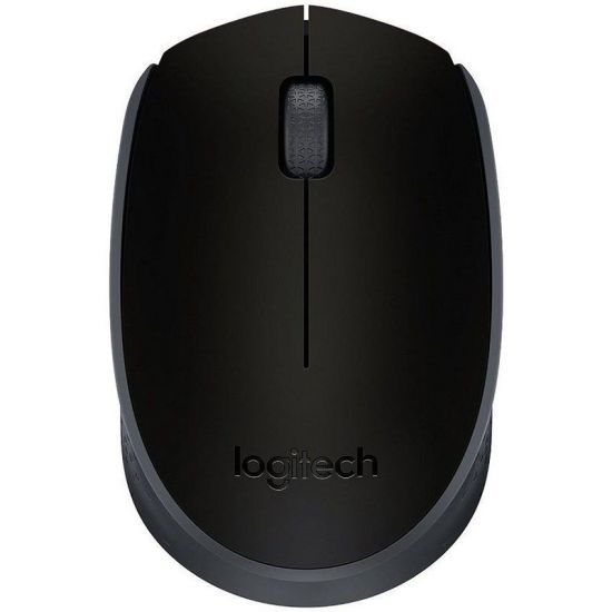 Мышь беспроводная Logitech M171 Black (черная, оптическая, 1000dpi, 2.4 GHz/USB-ресивер)