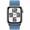 Apple Watch SE GPS 40mm Silver Aluminium Case with Winter Blue Sport Loop,Model A2722