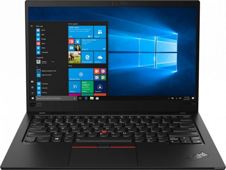 Ноутбук Lenovo X1 Carbon(7-th gen) 14'FHD/Core i7-8565U/16GB/512GbSSD/IR-cam/Win10 Pro (20QD00L7RT) /