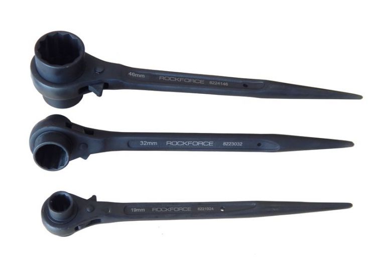 Ключ трещоточный ступичный усиленный 22х24 ROCKFORCE RF-8222224 18574