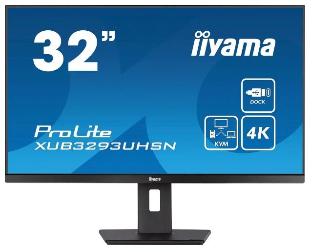 Монитор LCD 32'' 16:9 3840x2160 (UHD) IPS, 60Mhz nonGLARE, 350cd/m2, H178°/V178°, 1000:1, 80M:1, 16.7M, 4ms,  HDMI, DP, 2xUSB, HDCP, USB C, RJ45,  3Y, Black