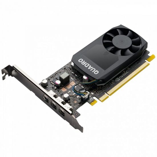 PNY NVIDIA QUADRO P400 2GB GDDR5, 64-bit, PCIEx16 3.0, mini DP 1.4 x3, Active cooling, TDP 30W, LP, Retail (3 × mDP to DP, 1 x mDP to DVI SL, 1 x ATX Bracket, 1 × Driver and Quick Installation Guide included)