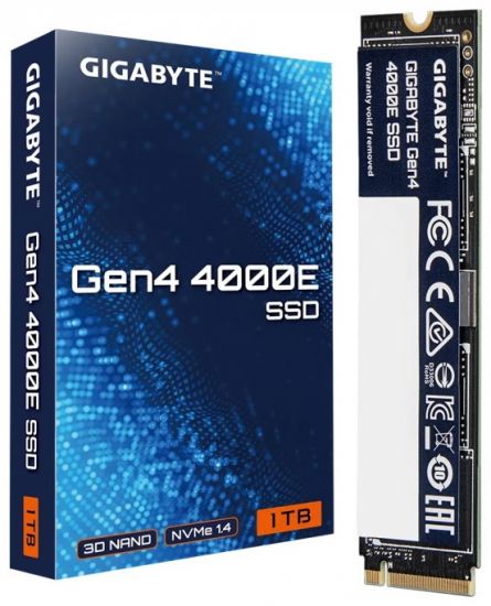 Твердотельный накопитель SSD 1000Gb PCIe4.0x4 GIGABYTE G440E1TB, NVMe1.4, M.2 2280, R4000/W3900