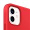 Чехол Apple Silicone Case MagSafe для Apple iPhone 12/12 Pro красный