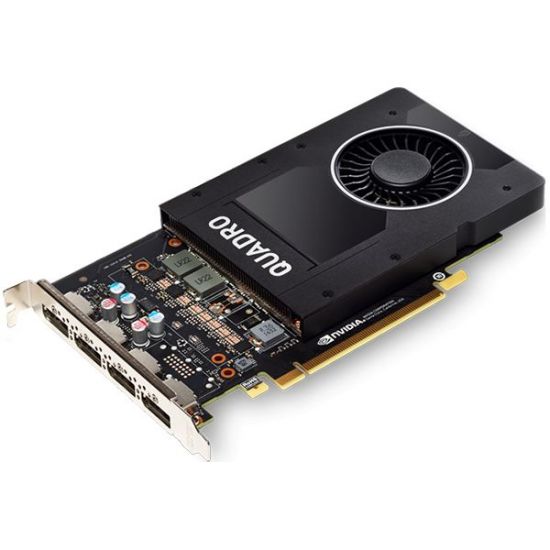 PNY NVIDIA QUADRO P2200 5GB GDDR5, 160-bit, PCIEx16 3.0, DP 1.4 x4, Active cooling, TDP 75W, FP, Retail (1 ? DP to DVI (SL), 1 ? Quick Installation Guide included)