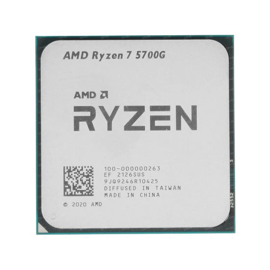 Процессор AMD Ryzen 7 5700G 3,8Гц (4,6ГГц Turbo) AM4, 7nm, 8/12/8, 4Mb L3 16Mb, 65W, with Wraith Stealth Cooler and Radeon™ Graphics, OEM