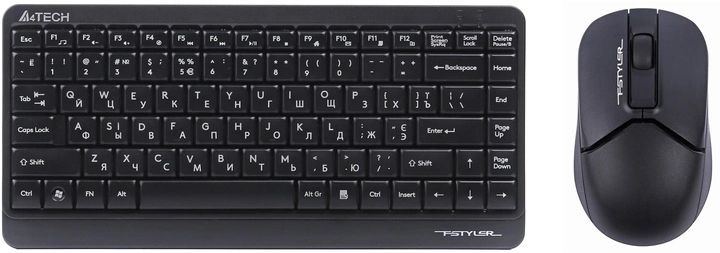 Клавиатура мышь беспроводная A4tech FG-1112-Black Fstyler USB