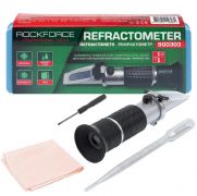 Рефрактометр 3в1(антифриз, электролит, омывающая жидкость), в пластиковом футляре. 47307       RF-9G0303