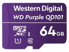 Карта памяти для видеонаблюдения 64GB Western Digital Purple MicroSDHC Class 10 WDD064G1P0C
