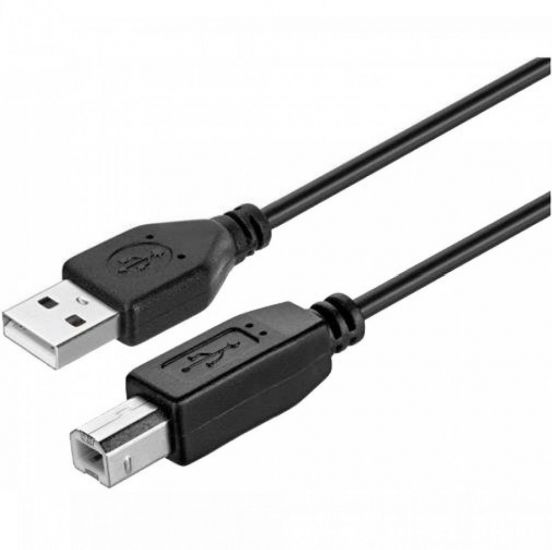 Кабель KITs USB 2.0(AM/BM), black, 1.8m, Артикул: KITS-W-006 /Китай/