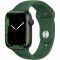 Apple Watch Series 7 GPS, 45mm Green Aluminium Case with Clover Sport Band - Regular, A2474