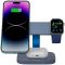 CANYON Wireless Charging Station Hexagon 310 3in1 DarkGrey/Blue