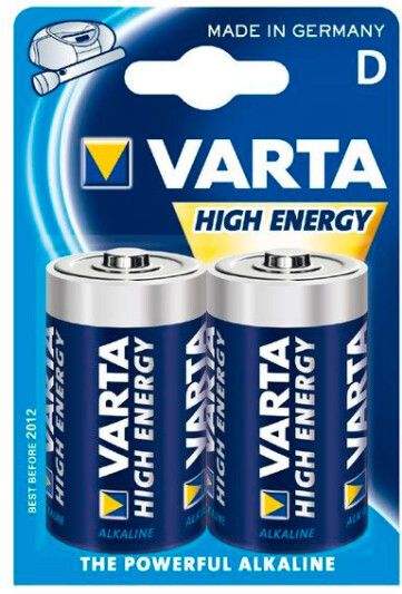 Батарейки Varta High Energy LR20D (2шт)