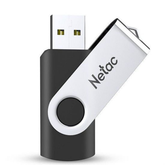 USB Флеш 32GB 3 Netac U505/32GB черный-серебро