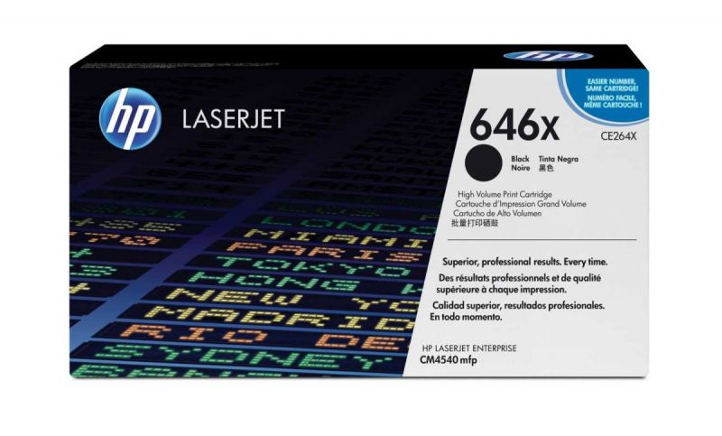 HP CE264X Black Print Cartridge for Color LaserJet