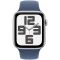 Apple Watch SE 2024 GPS 40mm Silver Aluminium Case with Denim Sport Band - S/M,Model A2722