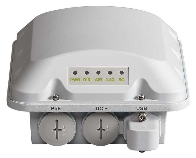 Ruckus T310d, omni, outdoor access point, 802.11ac Wave 2 2x2:2 internal BeamFlex , dual band concurrent. One ethernet port, PoE input, DC input and USB port.  Includes mounting bracket and one year warranty. Does not include PoE injector.