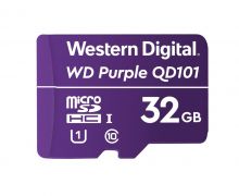 Карта памяти для видеонаблюдения 32GB Western Digital Purple MicroSDHC Class 10 WDD032G1P0C