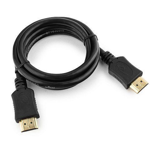 Кабель HDMI Cablexpert CC-HDMI4L-1M, 1м, v1.4, 19M/19M, серия Light, черный, позол.разъ, экра, пакет