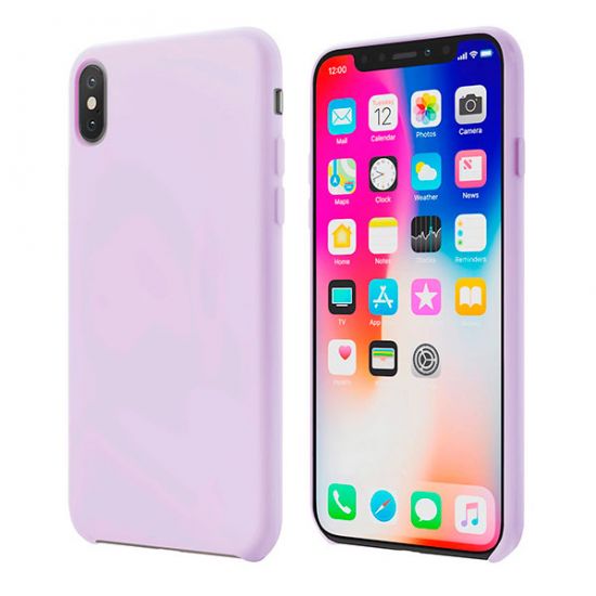 Чехол Vipe для Apple iPhone X, Gum, светло-фиолетовый (VPIPXGUMORC)