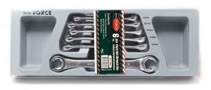 Набор ключей разрезных 6 предметов(8х10,9х11,10х11,12х13,14х17,18х19мм),на полотне ROCKFORCE RF-5066 1215