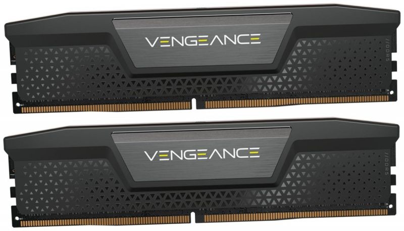 Corsair DDR5, 7200MT/s 32GB 2x16GB DIMM, Unbuffered, 34-44-44-96, OC PMIC, XMP 3.0, VENGEANCE DDR5 Black Heatspreader, Black PCB, 1.45V, for Intel 700 Series, EAN:0840006600411