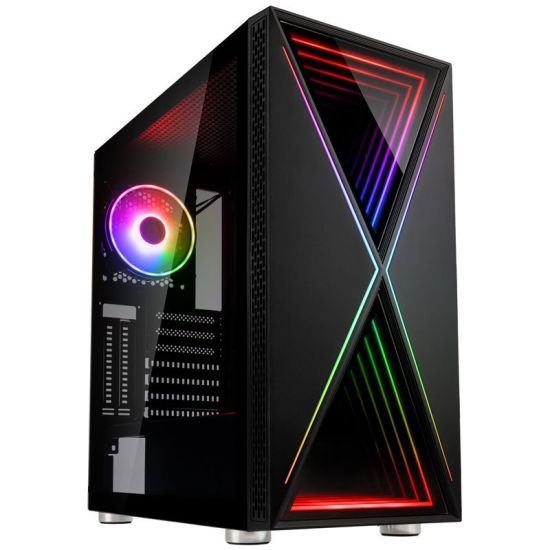 Корпус ПК без БП Kolink Void X ARGB Midi Tower Case - Black