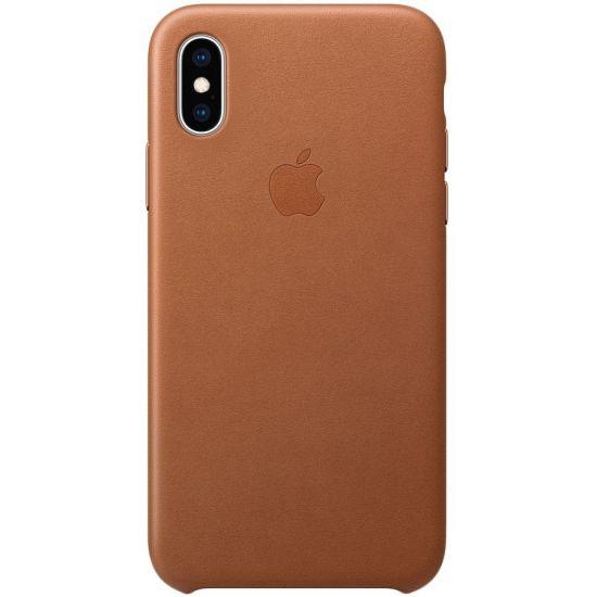 iPhone XS Leather Case - Saddle Brown, Model