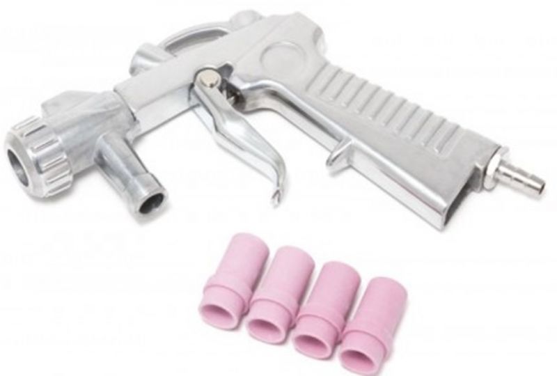 Пистолет для пескоструйного аппарата SBCG с комплектом сопел 4шт (4,5,6,7мм). 28665       RF-SBC-GUN5