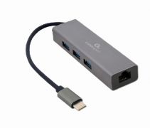 Конвертер Cablexpert USB C на 3xUSB 3.0, Lan RJ45 (A-CMU3-LAN-01)