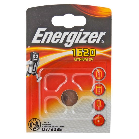 Элемент питания Energizer CR1620 -1 штука в блистере.