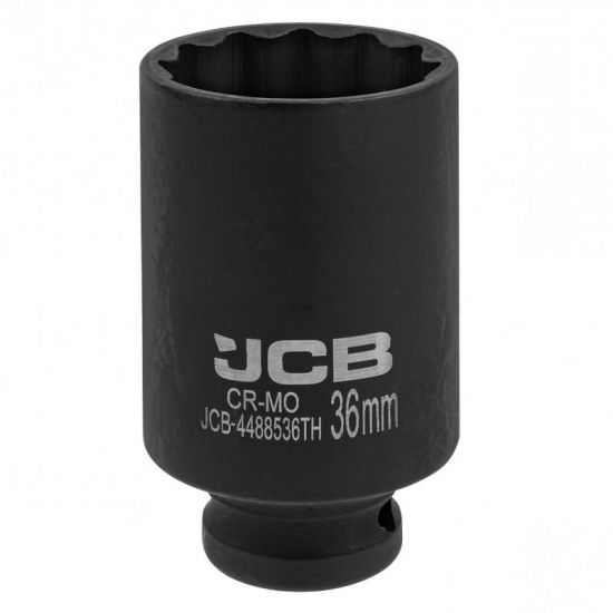Головка ударная глубокая тонкостенная 1/2", 36мм (12гр.) 59533 JCB-4488536TH