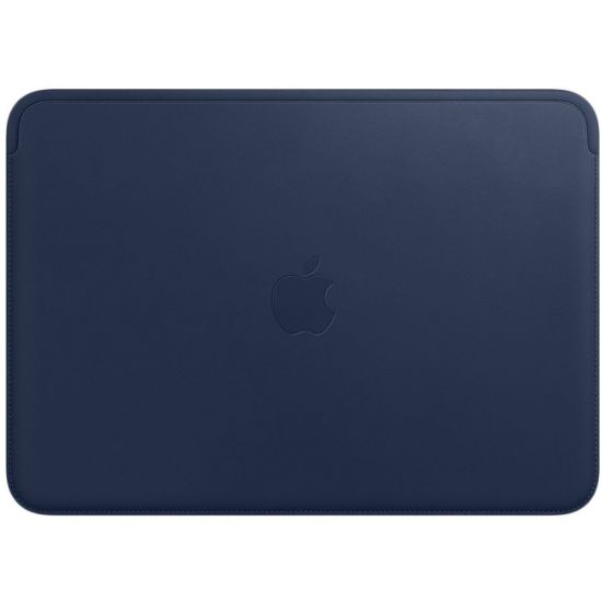 Leather Sleeve for 12 inch MacBook - Midnight Blue