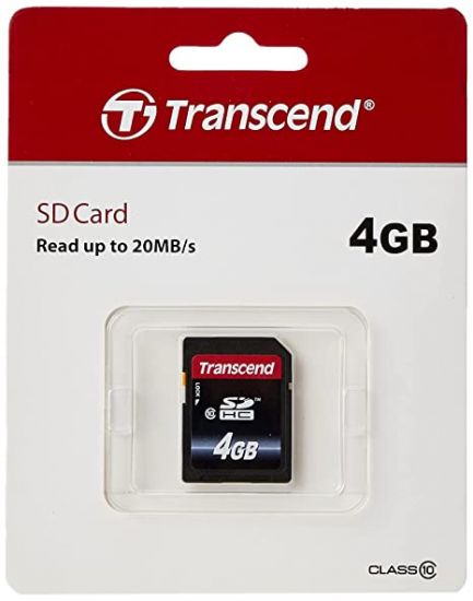 Карта памяти SD 4GB Class Transcend TS4GSDC300S