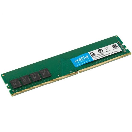 Оперативная память 16GB DDR4 2666 MHz Crucial Basics PC4-21300 Unbuffered NON-ECC 1.2V CB16GU2666