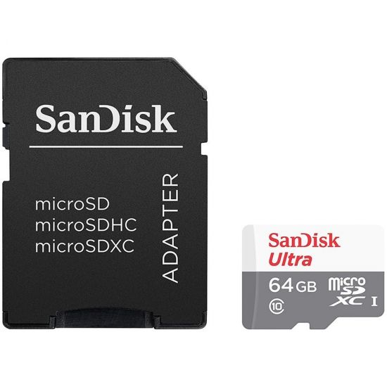 SANDISK 64GB Ultra microSDHC SD Adapter