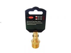 Штуцер для быстроразъема наруж. резьба 1/4" (в пластиковом держателе) ROCKFORCE RF-SE2-2PM 1952