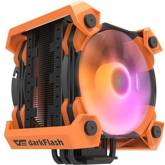 Вентилятор DarkFlash Ellsworth S2X <RGB,Intel 1200/115x/775, AMD AM4/AM3 /AM2/FM1/2, TDP200W>
