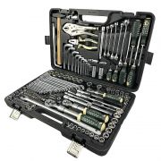 Набор инструментов 142+4пр. 1/4''3/8''1/2''(6гр.)(4-32мм) + телескоп трещотка AMG006 AMG-146L775