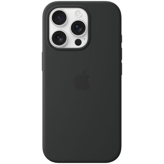 iPhone 16 Pro Silicone Case with MagSafe - Black,Model A3315