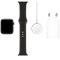 Apple Watch Series 5 GPS, 44mm Space Grey Aluminium Case with Black Sport Band - S/M & M/L Model nr A2093