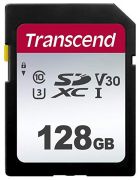 Карта памяти SD 128GB Class 10 U3 Transcend TS128GSDC300S