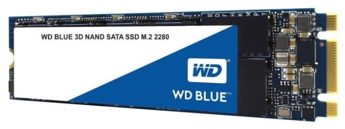 Твердотельный накопитель SSD WD Blue 3D NAND WDS500G2B0B 500ГБ M2.2280 SATA-III (TLC)