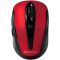 CANYON мышь, цвет - черный/красный, беспроводная 2.4 Гц, регулируемый DPI 800/1000/1600, 6 кнопок, прорезиненное покрытие.