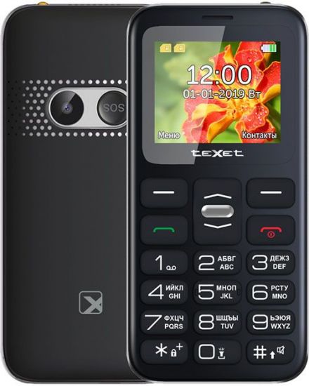 Мобильный телефон teXet TM-B209 цвет черный