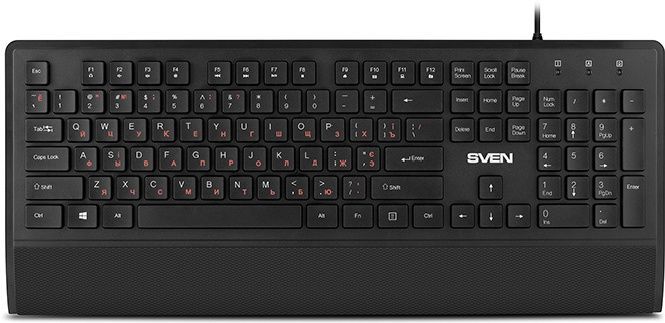 Клавиатура проводная SVEN KB-E5500 чёрная(018061)