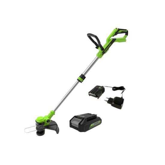Триммер аккумуляторный Greenworks 2110407UB 24V 305 см с 1хАКБ 4Ач и ЗУ Триммер аккумуляторный Greenworks 2110407UB 24V 305 см с 1хАКБ 4Ач и ЗУ