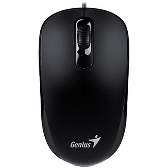 Wired optical mouse Genius DX-110,USB,1000 DPI, 3 buttons, cable 1.5m, both hands,BLACK