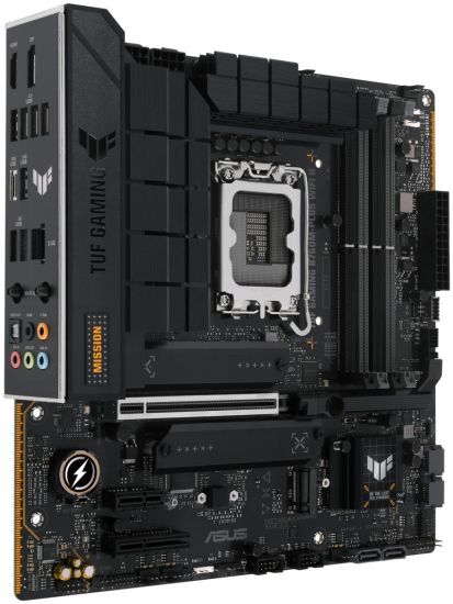 Материнская плата ASUS TUF GAMING B760M-PLUS WIFI II, LGA1700 4xDDR5 4xSATA3 3xM.2 RAID HDMI DP mATX